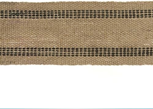 3-3/4in Natural Jute Webbing Blue
