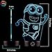 3D Optical Illusion Night Light - 7 LED Color Changing Lamp - Cool Soft Light Safe For Kids - Solution For Nightmares - Despicable Me Minion