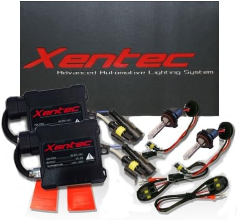 XENTEC 9005 10000K HID Slim Ballast HID Xenon Kit (HB3/9055/H12, Brillant Blue)