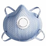 N95 Particulate Respirator Dust Mask with adjustable straps and valve, non-oil base Medium/Large, Pack of 10 Each