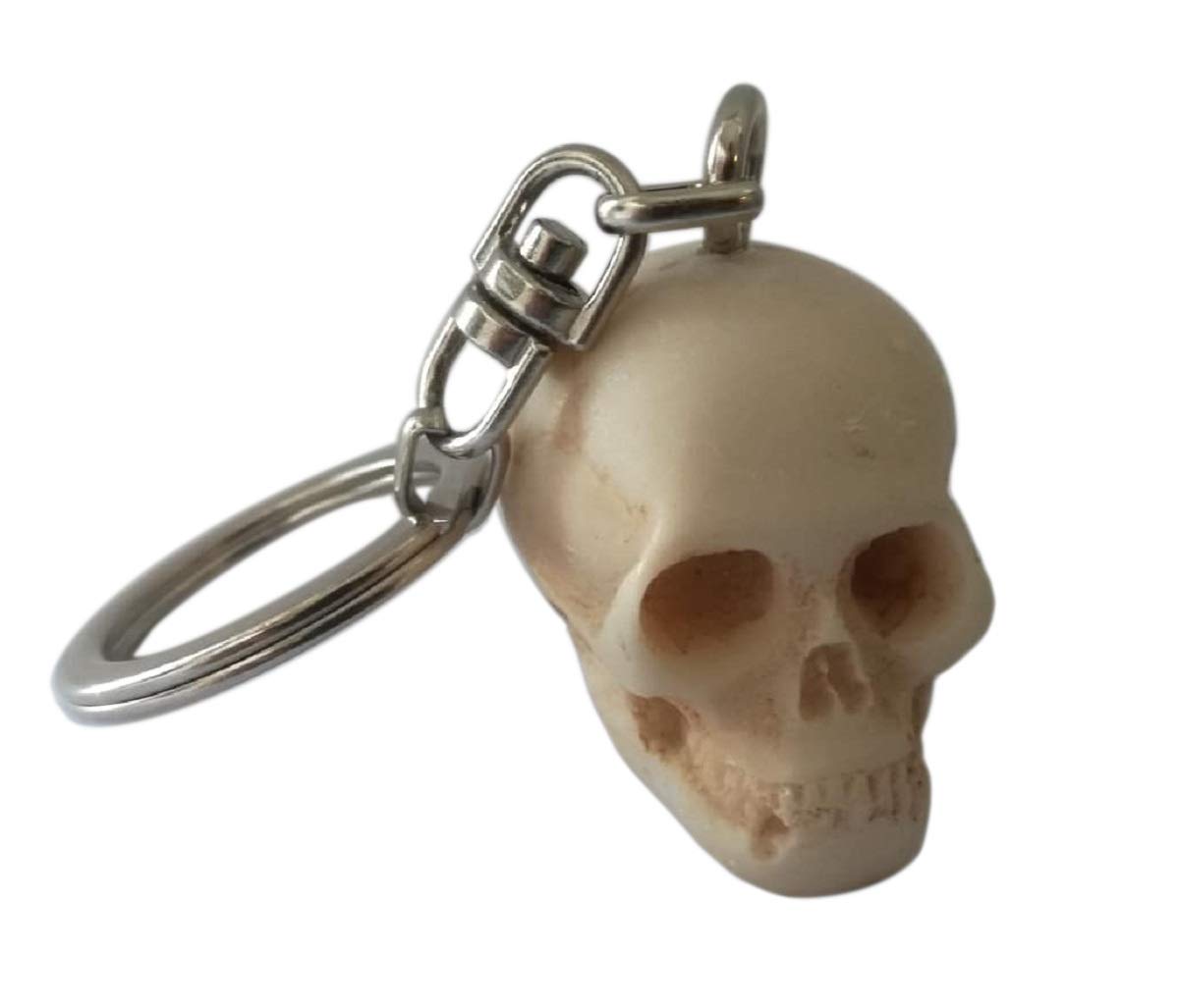 Eurofusioni Skull Keyring - Keychain Ideal for gifts - Hand painted resin - Mini figurine H 1,2 in