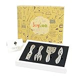 Joymee 4-Piece Stainless Steel Cheese Knife Set with Handle