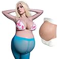 ROANYER Silicone Fake Pregnant Belly Realistic Twins Baby Bump False Pregnancy 5-9 Month for Film Props Cosplay Costumes