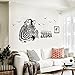 Iuhan Huge Zabra Vinyl Wall Sticker Zebra Wall Decals Animal Print Home Murals Decor