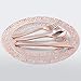Supernal 180pcs Rose Gold Plastic Silverware Heavy Duty Plastic Forks and Spoons, Rose Gold Disposable Silverware Sets Include 60 Forks, 60 Knives and 60 Spoons Suitable for Wedding, Party, Birthday