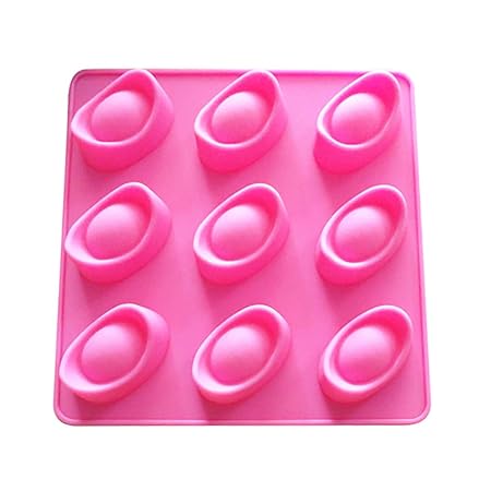 WFZ17 9 cavidades Molde de pastelería de silicona para pastelería ...