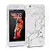 iPhone 6 Case, GMYLE Snap Cover Glossy for iPhone 6 / 6s (4.7 Display) – White Marble II Pattern Slim Hard Back Case