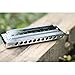 Harmonica, Chromatic Harmonica 10 Hole with 40 Tone, Swan Silver Harmonica Key of C, Harmonica with Case for Playing and Performance. Mugig MCH-1.
