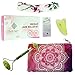 NEW AND IMPROVED WITH BEARINGS!! BONUS!! MAKEUP BAG AND HEADBAND JADE ROLLER AND GUA SHA STONE 100% Natural | Face Eye Neck Beauty Roller For Slimming & Firming | Rejuvenate Skin & Remove Wrinkles