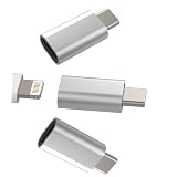 USB C Male to Lightning Female 3pack Charging Cable Adapter Apple iPhone15 Pro Max Plus Ipad Pro Air Mini Type Charger Connector Compatible for Galaxy Note S9 S10 S20 S21 S22 S23 Ultra Z Flip LG Cord