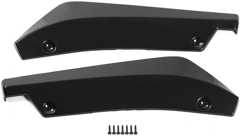 1 Pair Universal Bumper Lip Splitter,Car Modified Rear Bumper Canard Diffuser Spoiler Lip Splitter Fins (Black)