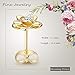 Gold Plated Sterling Silver Rose Flower Ear Studs, Hypoallergenic & Nickel Free Earrings for Women