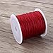 Nylon Macrame Cord, 0.8mm x 100M, Wine Red, Chinese Knotting Thread for DIY Jewelry Making, Bracelets