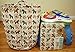 ECOHIP Large Toy Storage Bin Dala Horse Fabric Cubes Kids Laundry Basket Nursery Hamper