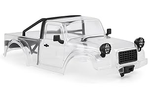 AMK TRX4M Clear Body Shell Kit for 1/18 RC Crawler TRX4M Bronco Defender Upgrade Parts with Decorative Accessories