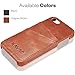 KAVAJ iPhone SE/5S/5 Case Cover Leather Tokyo Cognac Brown - Genuine Leather Back Cover with Business Card Holder. Slim Fit Back Cover As Premium Accessory for Apple iPhone Doubles As A Wallet