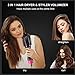 Hair Dryer Brush, AOIEORD Dry & Straighten & Curl in One Step Hair Dryer and Volumizer, Smooth Frizz with Ionic Technology