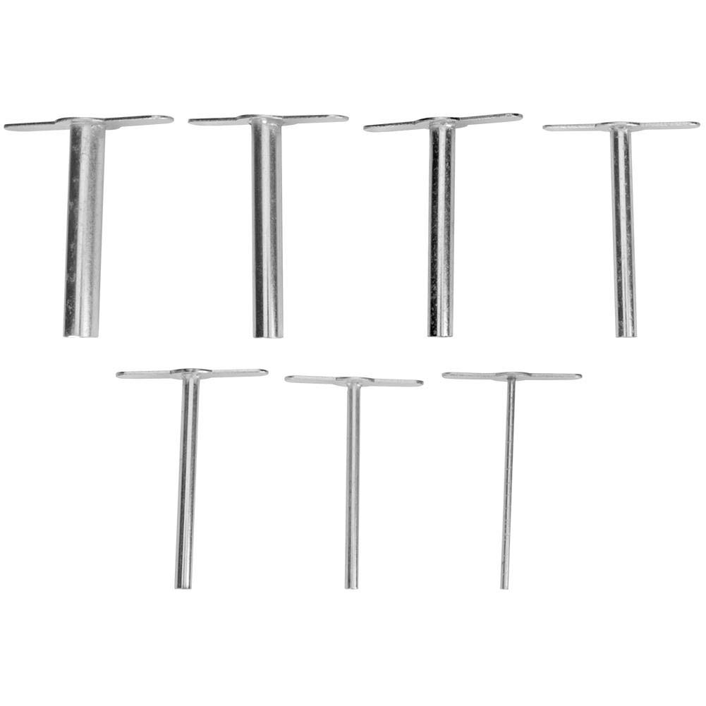 7 In 1 Per Set Stainless Steel Manual Punch Rubber Stopper Piercing Plug Hole Laboratory Drilling Tool