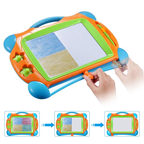 image for Banne Magnetic Drawing Doodle Board for Kids Toddlers 14Inch Colorful 