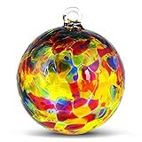 Friendship Ball Jewel Tones 4 Inch Inch Kugel Witch