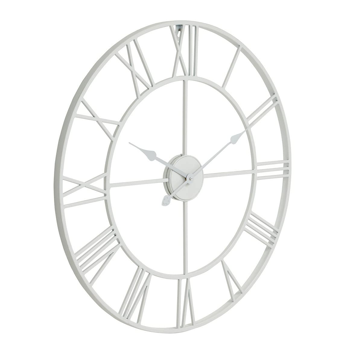 Hill Interiors White Skeleton Outdoor Wall Clock, Mixed, 70 x 5 x 1.94 cm