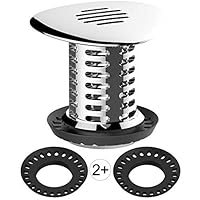 Tub Drain Hair Catcher, Upgraded Bathtub Shower Combo Drain Protector Hair Strainer Snare Trap, Match Standard Drain Sizes from 1.46 to 1.79 Inches, Catch Hair Easily and Fast Water, Anti-Rust, 1 pc