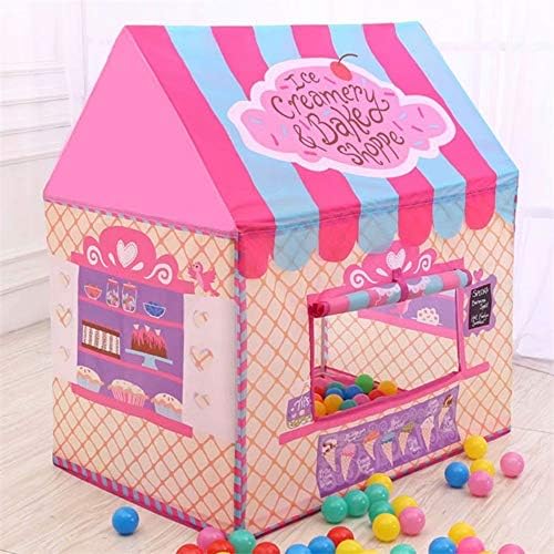 Ungfu Mall 30 Inches Kids Tent Children Game Room Boys Girls Castle Cubby Play House Cottage Toys