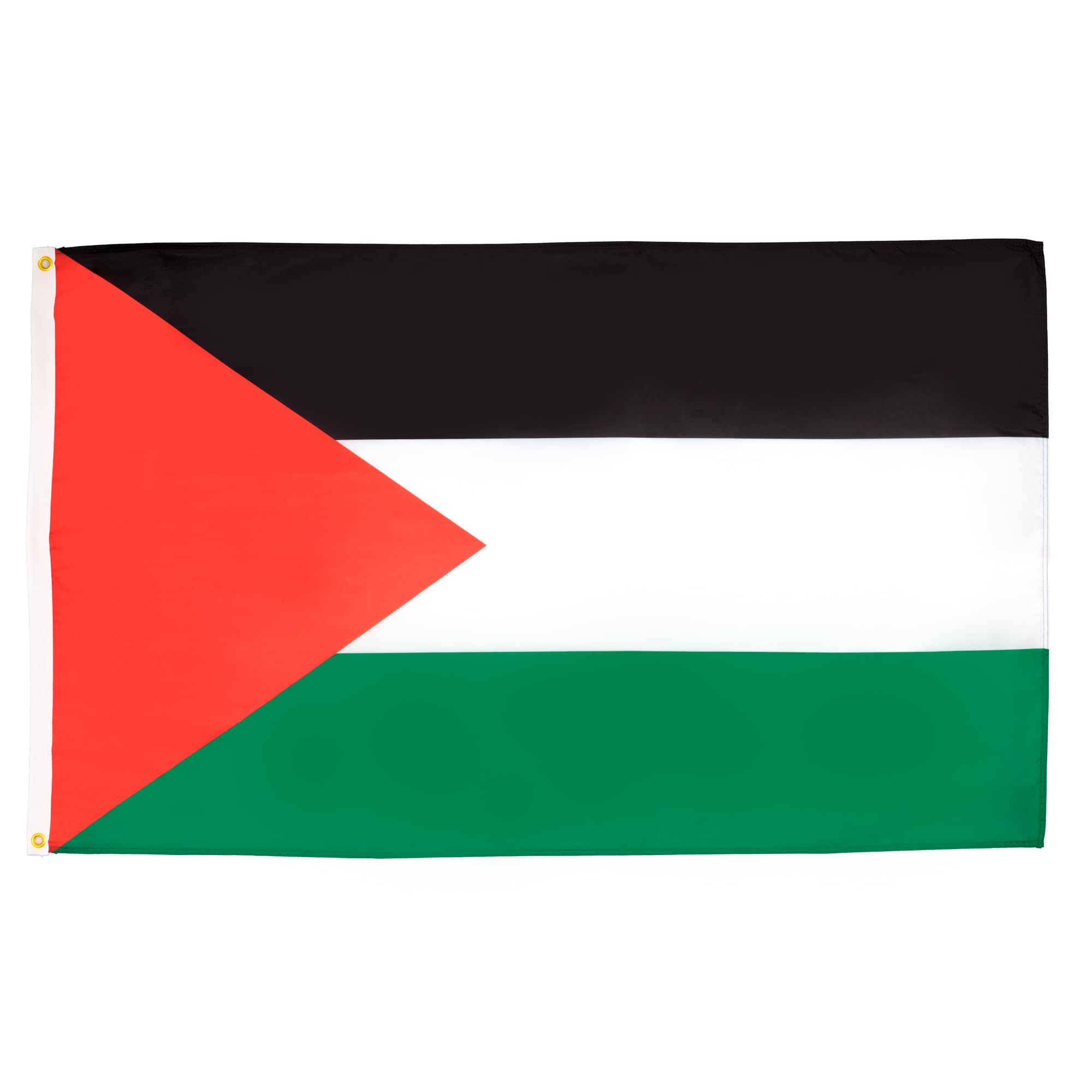 AZ FLAG - Palestine Flag - 3x5 Ft - Light Polyester Palestinian Banner with Two Brass Eyelets - Fade Resistant - Vivid Colors - 3' x 5' Feet - 150x90 Cm — image 1