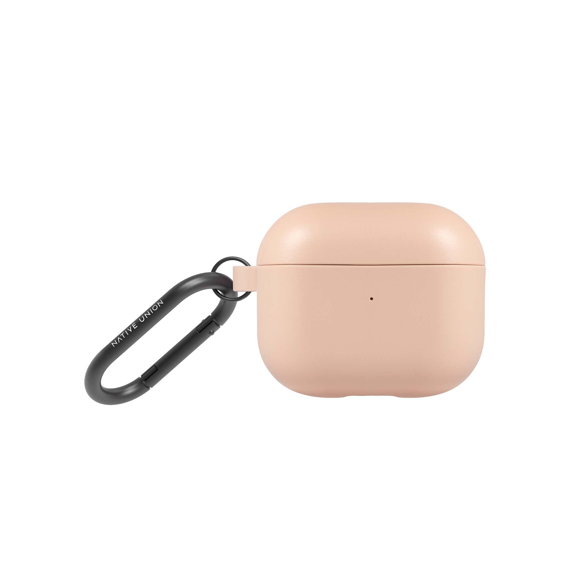 Native Union Roam Case for AirPods (3rd Gen) – Smooth Minimalist Case with Clip - Compatible with AirPods (Peach)
