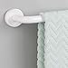 iDesign Plastic Wall Mount Hand Towel Bar Holder, Rack for Bathroom, Kitchen, 24