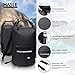 Waterproof Dry Bag-10L/20L/30L Roll Top Compression Sack with shoulder straps and Front Zippered Pocket Keeps Gear Dry for Boating, Camping, Kayaking, Fishing,Swimming and Hiking Black/20L