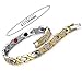COOLSTEELANDBEYOND Magnetic Link Bracelet for Women Stainless Steel with Magnet, Free Link Removal Tool