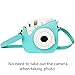 Blummy PU Leather Instax Mini 8 Camera Case for Fujifilm Instax Mini 8/ Mini 8+/ Mini 9 Instant Camera with Adjustable Strap and Pocket (Mint)