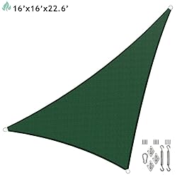 SunnyRoyal 16'x16'x23' Heavy Duty Sun Shade Sail