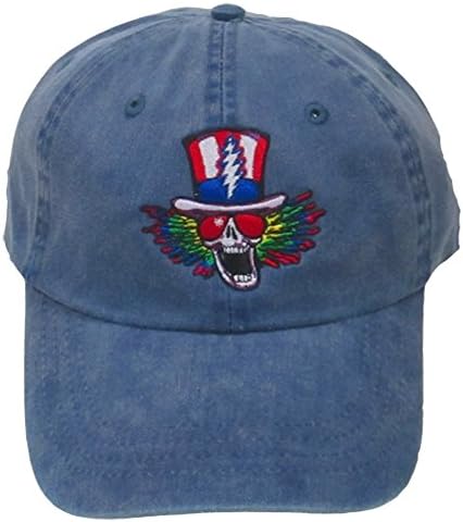 Grateful Dead Psycle Sam Embroidered Baseball Cap in Navy