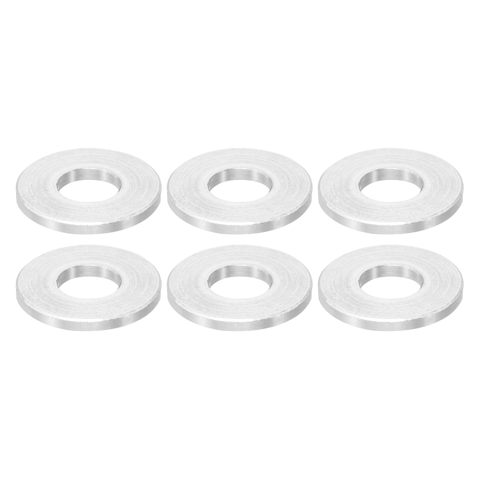 PATIKIL M8 Aluminum Spacers, 6 Pcs Metal Spacers Aluminum 8.5mm ID x 20mm OD x 2mm l Aluminum Spacer Screw Standoff Round for 5/16 or M8 Screw Bolts