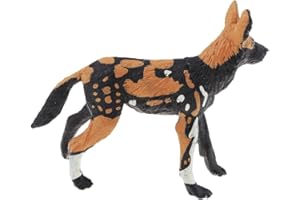 Yunhgft Juquete Simulated Wildlife Model Home Ornaments Educational Gift, African Wild Dog