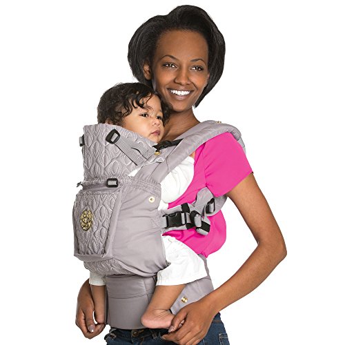 SIX-Position, 360° Ergonomic Baby & Child Carrier by LILLEbaby - The COMPLETE Embossed Luxe (Pewter Grey)