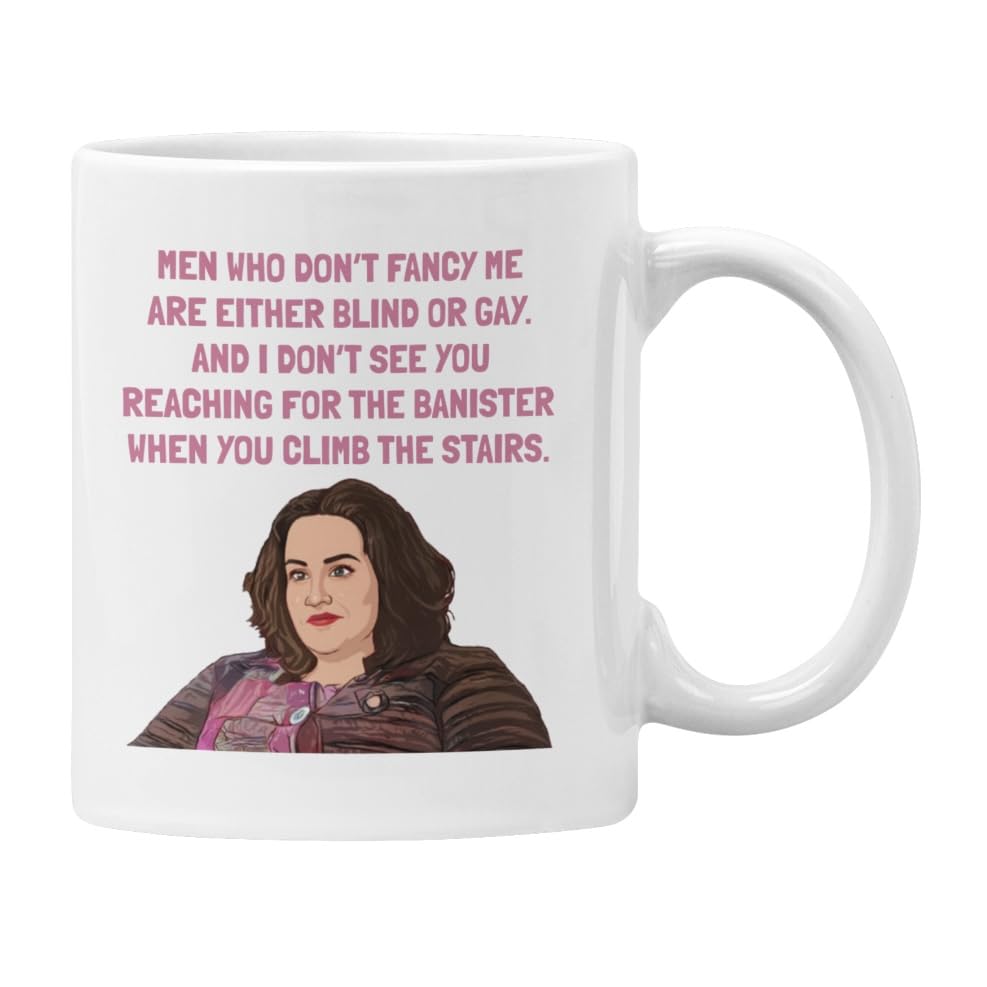 Plumfoolery Baby Reindeer Mug & Coaster Martha Quote Blind or Gay Funny Gift for Women (White)