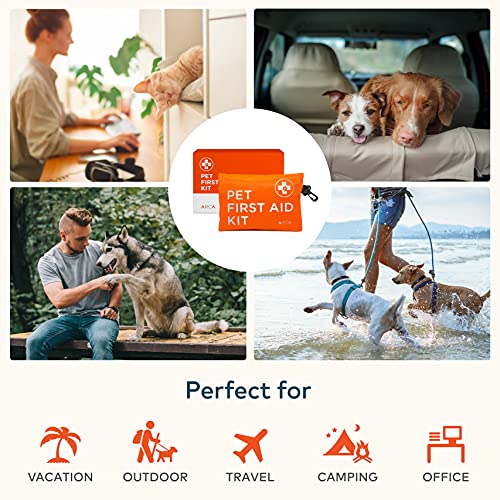 ARCA PET Dog First Aid Kit Pet Emergency Travel kit for Cat and Dog