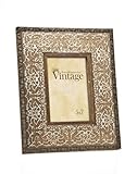 Philip Whitney 5x7 Vintage Wooden Gold Scroll Picture Frame