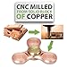 Cyklonix Metal Fidget Spinner EDC ADHD Focus Toy Ultra Durable High Speed 5-8 Min Spins Premium Copper Hand Spinner Ceramic Bearings