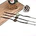 Woven Leather Bracelet Bangle Blank Base Fit 20mm Round Glass Cabochon Gems Setting Bezel Tray for Jewelry Making Pack of 20