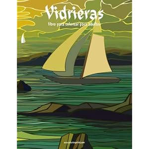 Vidrieras libro para colorear para adultos 1 (Volume 1) (Spanish Edition)