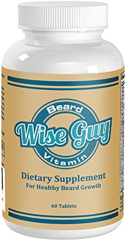 WISE GUY Beard Growth Vitamin | The Best Selling Men's Facial Hair Growth Supplement | Provides Strong Proteins and Nutrients to Support a Thicker, Fuller, Faster Growing Beard
