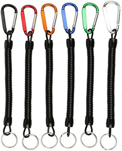 Lozom 6PCS Fishing Boating Multicolor Fishing Ropes Secure Pliers, Fish Tools Safety Wire Steel Inside (6PCS)