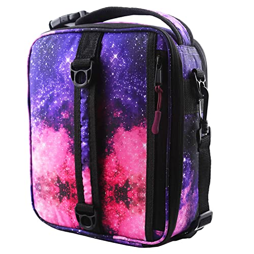 GOWRAPS Galaxy Lunch Box For Kids-Small Insulated Lunch Bag Purple