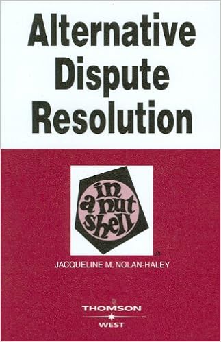 Alternative Dispute Resolution In A Nutshell Amazon Co Uk Academic West 9780314180148 Books