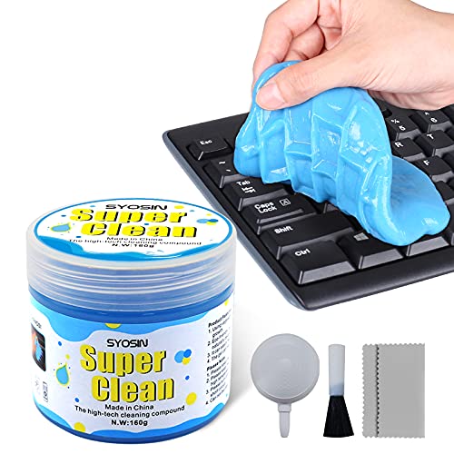 SYOSIN Dust Cleaning Mud,Keyboard Cleaner Universal Sticky Slime for