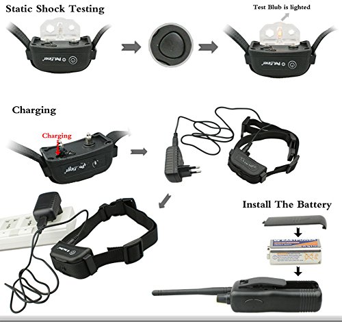 Zero Dog Training Collar Remote Pet Bark Collars Waterproof Rechargeable Electric Pet Trainer For Dogs - Thumbnail 4
